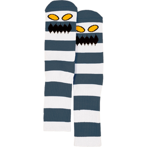TOY MACHINE // MONSTER BIG STRIPE CREW SOCKS CONCRETE 1pr