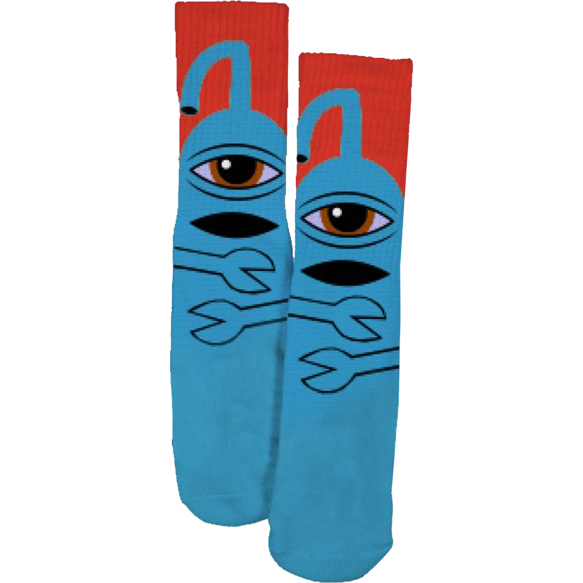 TOY MACHINE // SECT HUG CREW SOCKS BLUE 1pr