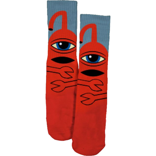 TM SECT HUG CREW SOCKS RED 1pr