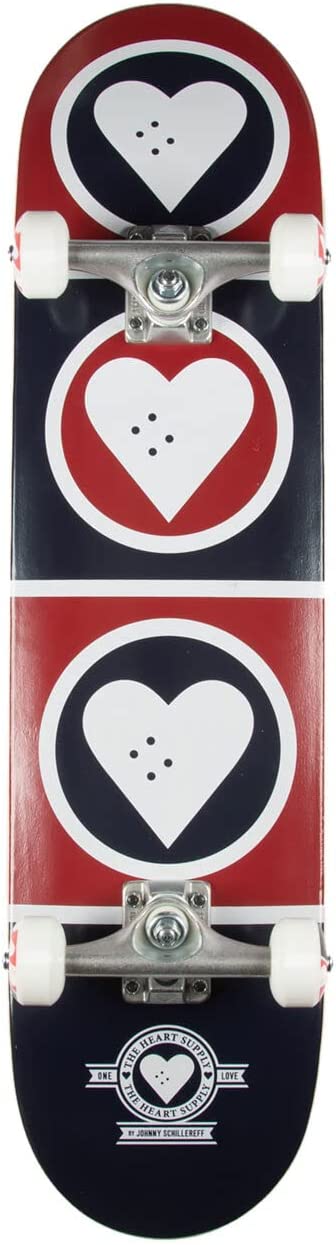 HEART SUPPLY SQUAD COMPLETE-8.25 BLK/WHT/RED