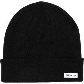 DISORDER TAG FLIP BEANIE BLACK