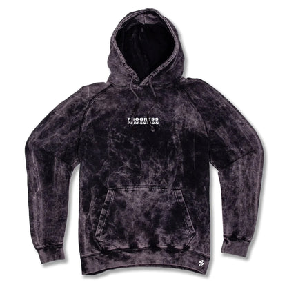 PROGRESS OVER PERFECTION // VINTAGE MARBLE WASH HOODIE