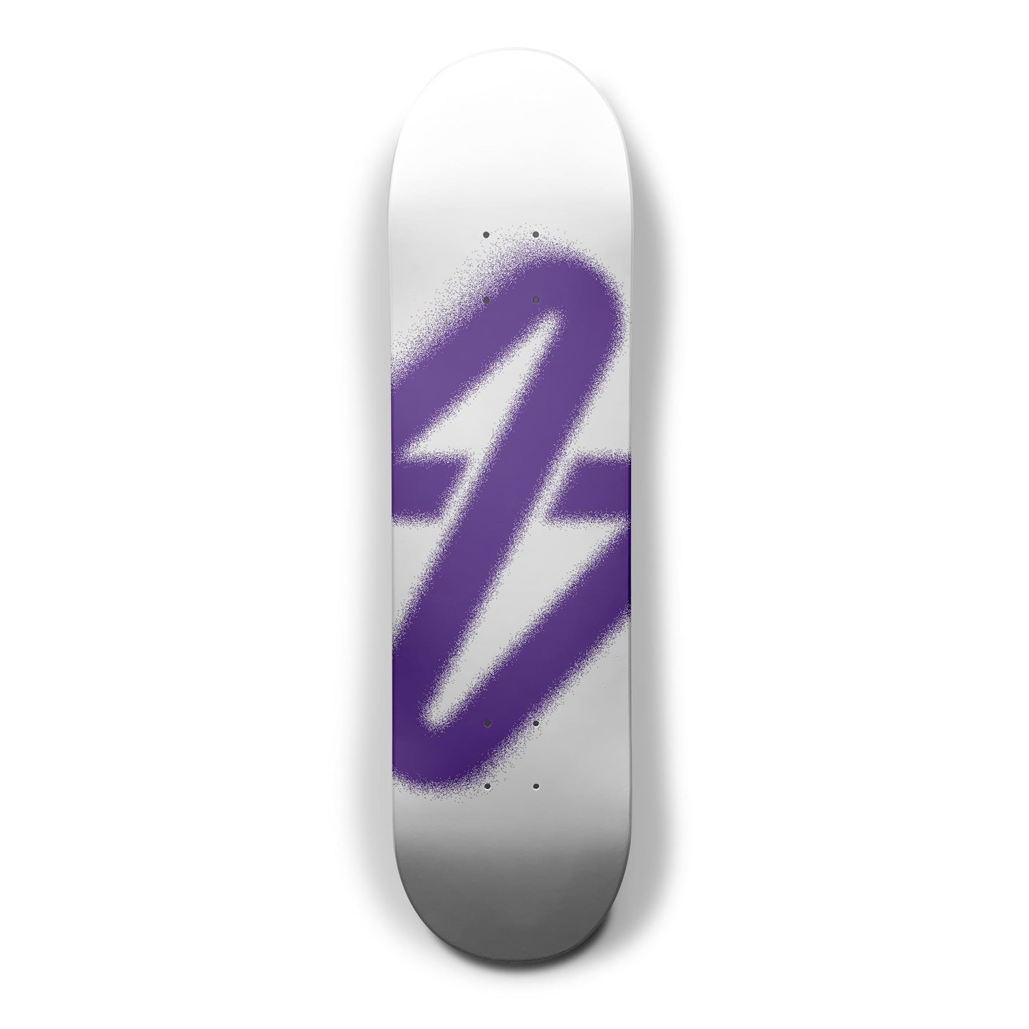 SPARX // DESIGNER DECK - PURPLE SPRAYED LOGO on WHITE