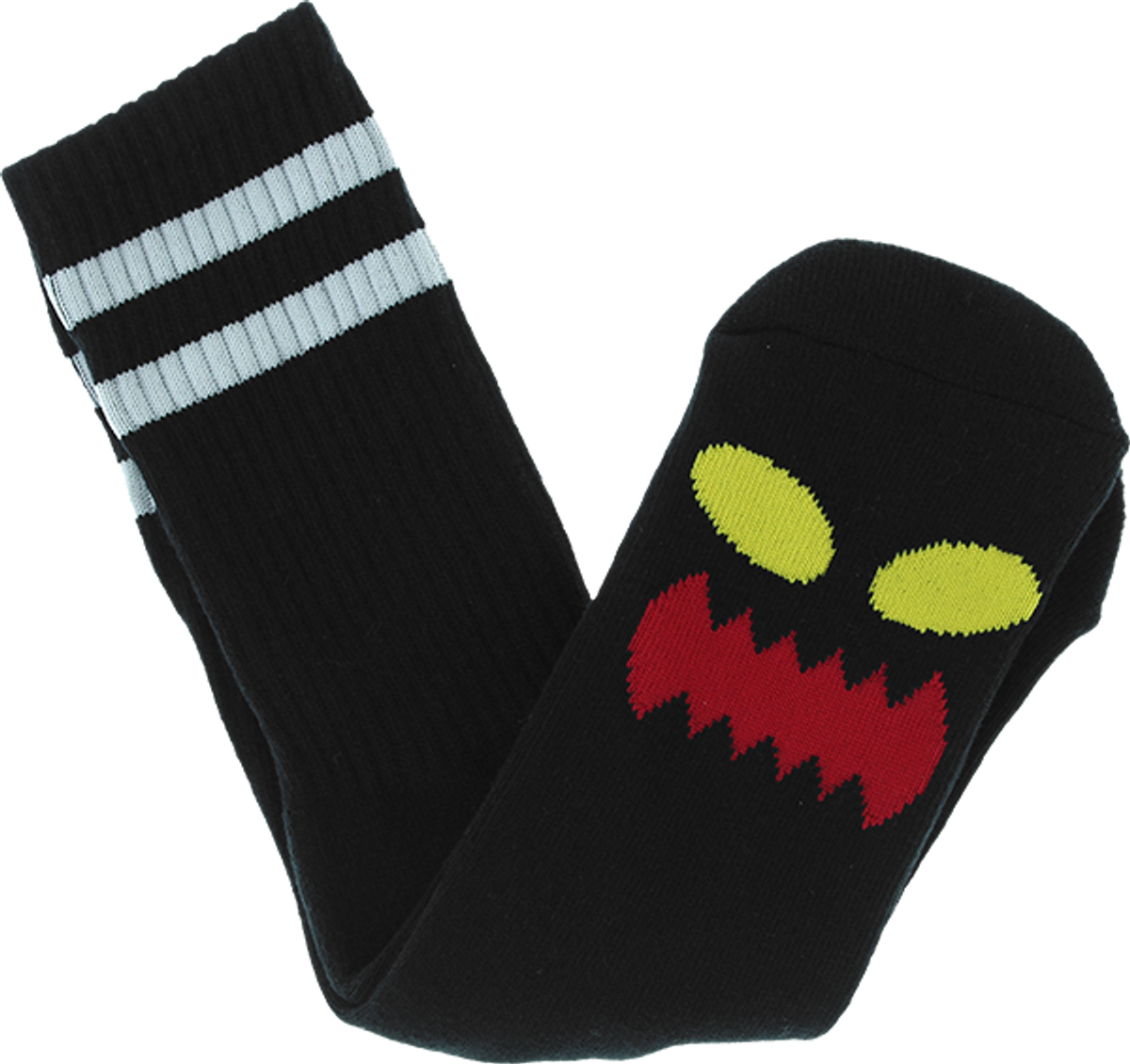 TOY MACHINE // MONSTER FACE CREW SOCKS BLACK 1pr